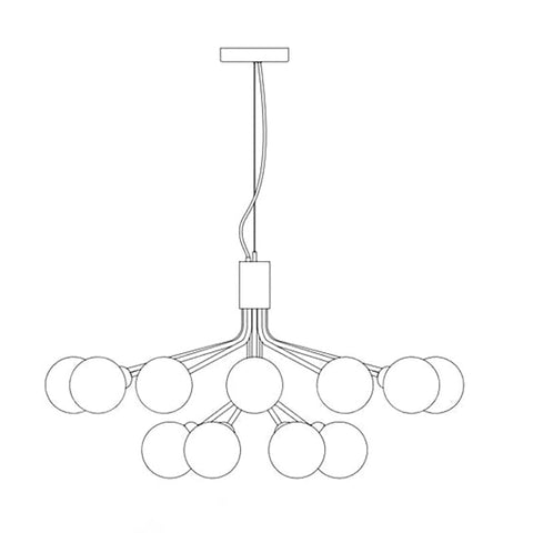 12 teste Dia 80cm x H 50cm / ∅ 31,5″ x H 19,7″