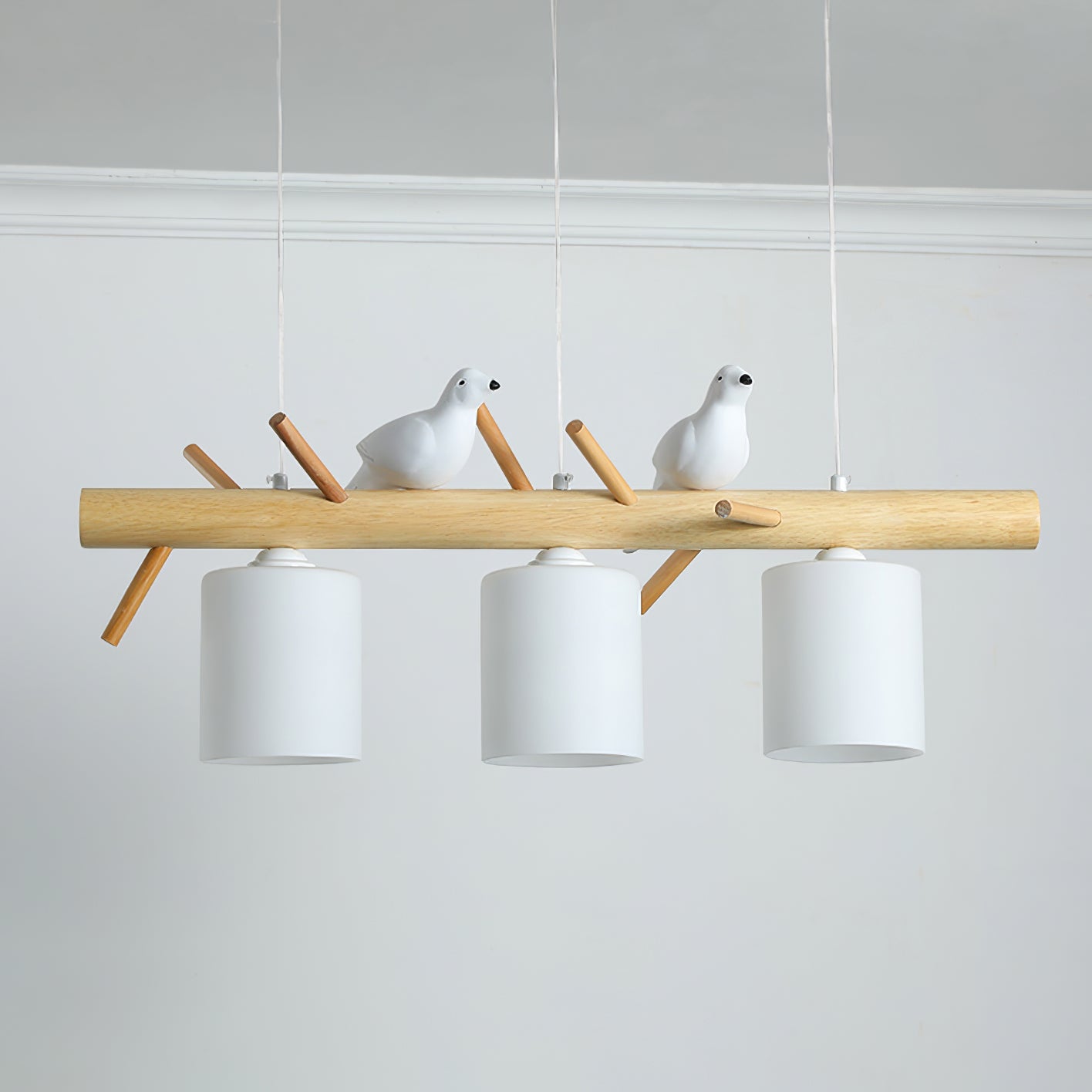 Birdy Wooden Pendant Lamp