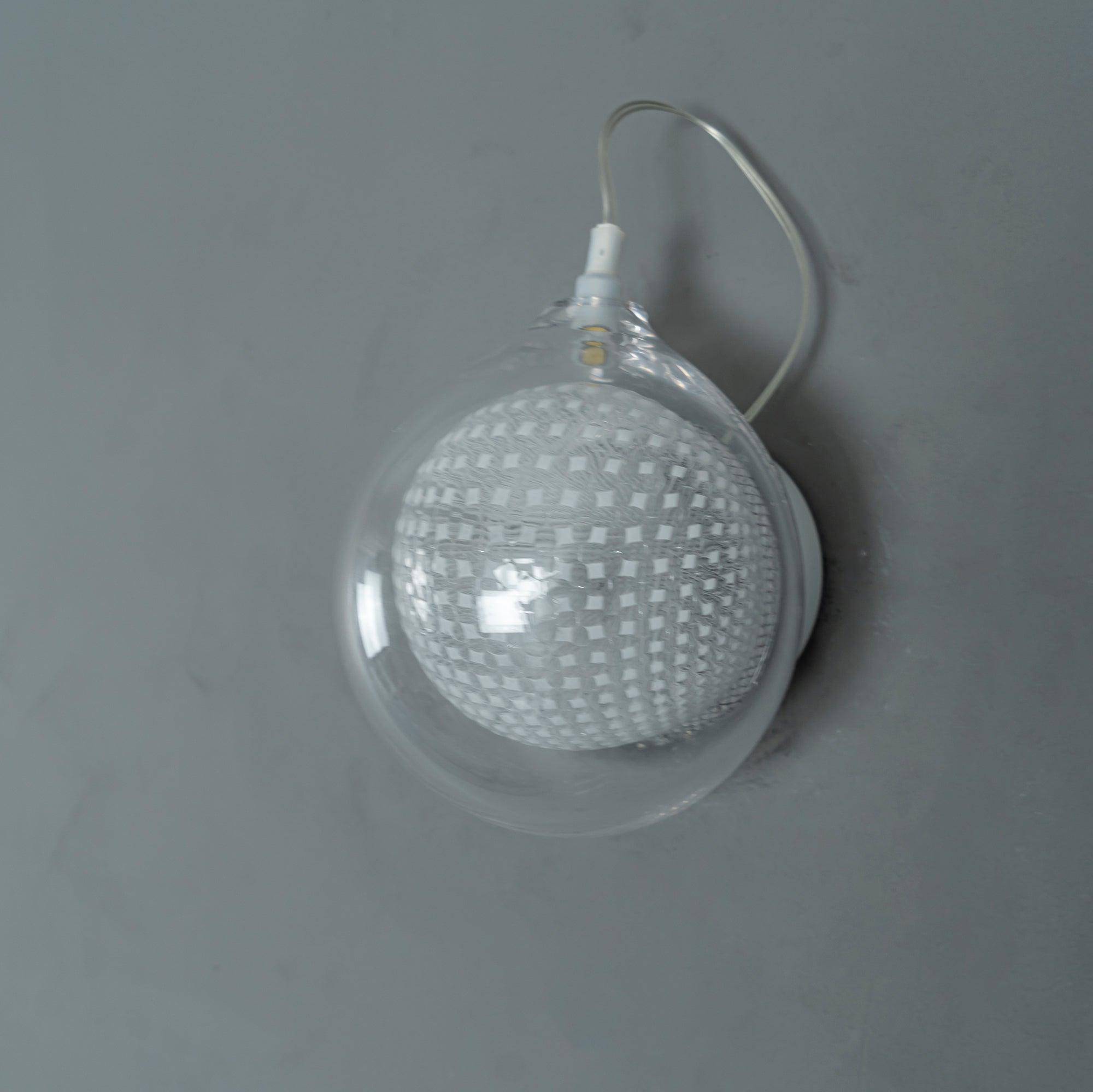 White-Clear Glass Wall Lamp