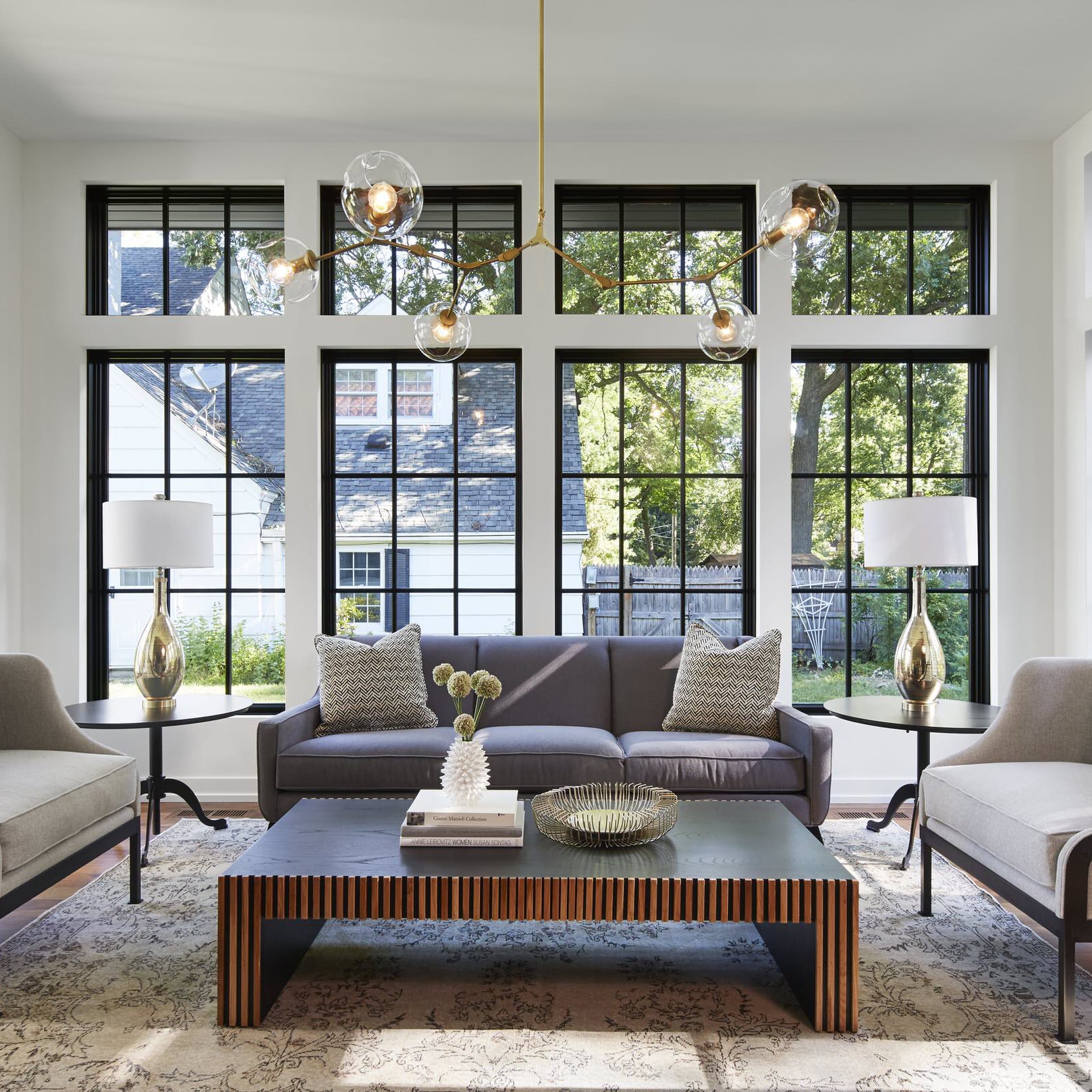 Branch Glass Bubble Chandeliers.