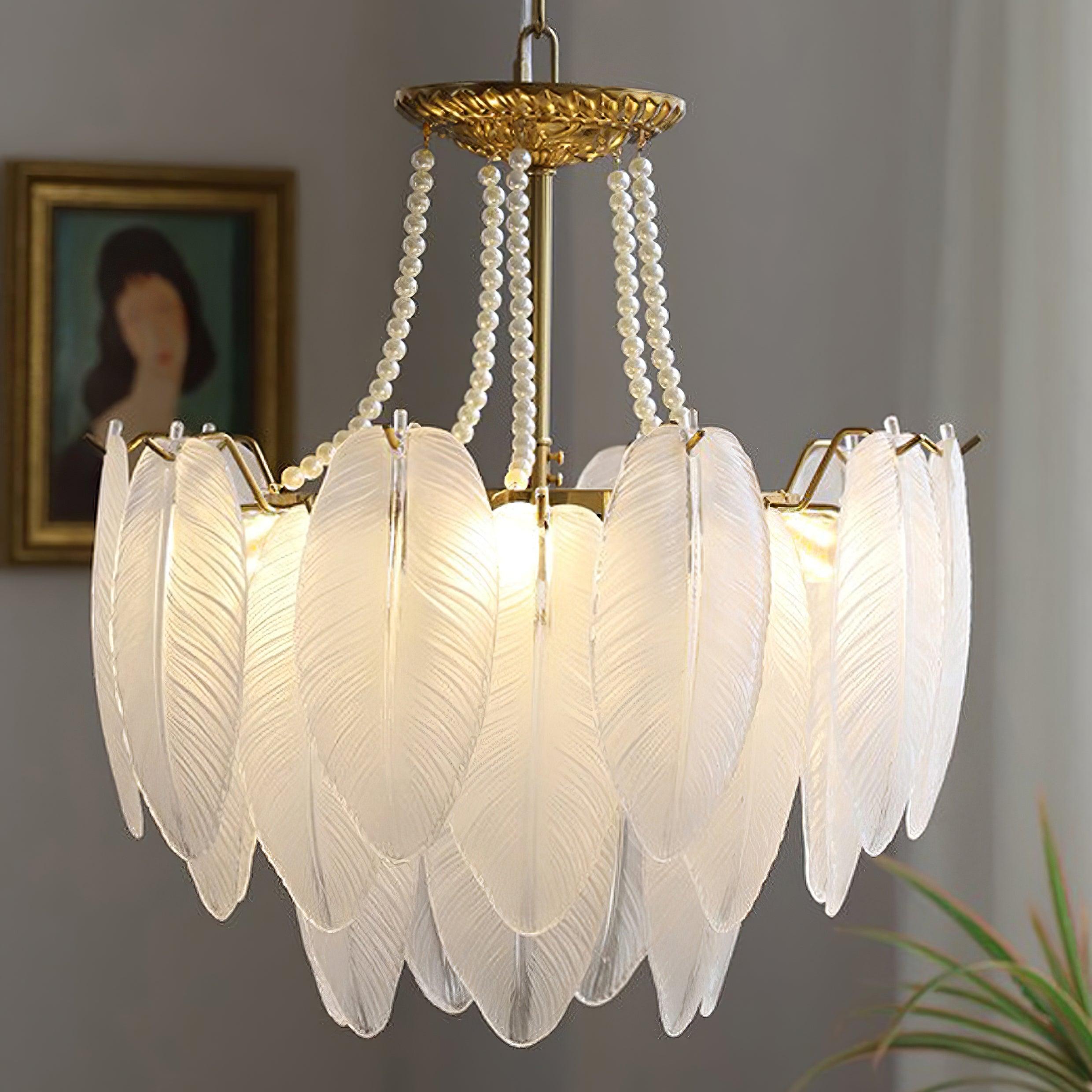 Crystal Feather Chandeliers - Decormote
