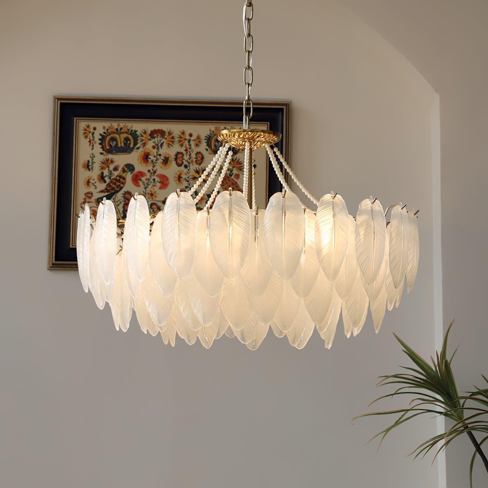 Crystal Feather Chandeliers - Decormote
