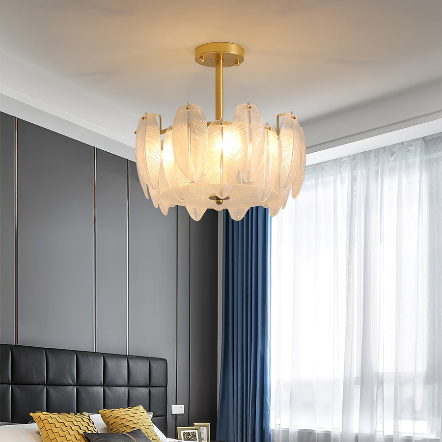 Glass Feather Chandeliers – detail 3
