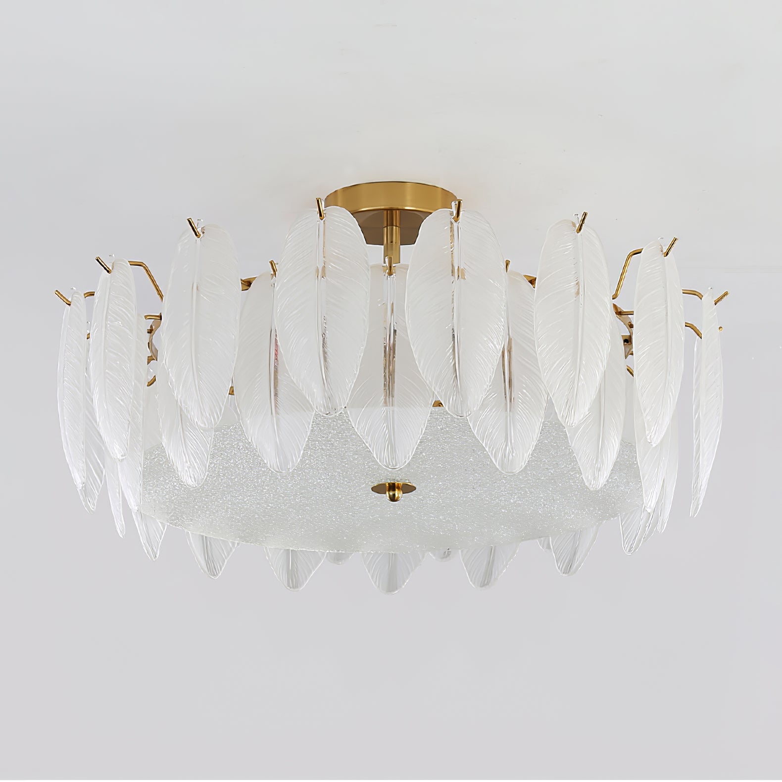Glass Feather Chandeliers