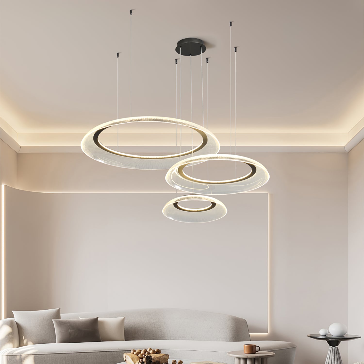 Graduated Circle Chandelier