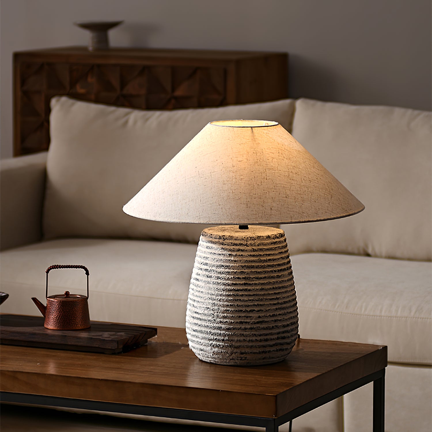 Koa Table Lamp