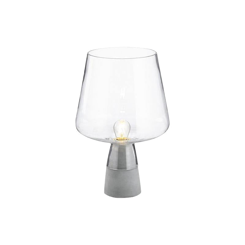 Lampe de table en verre Leas