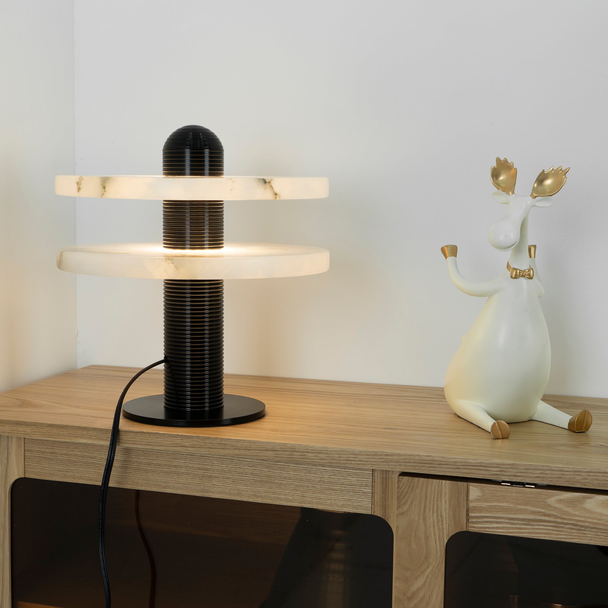 Alabaster Planes Table Lamp