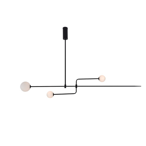 Chandelier 3: L 55.1″ x H ‪11.8″