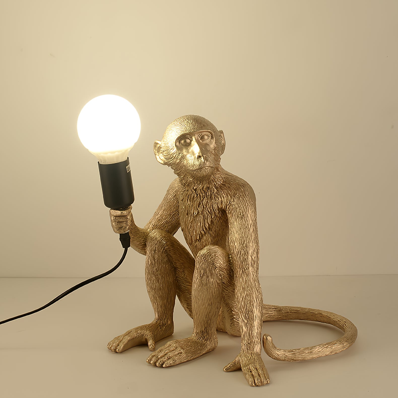 Monkey Resin Table Lamp