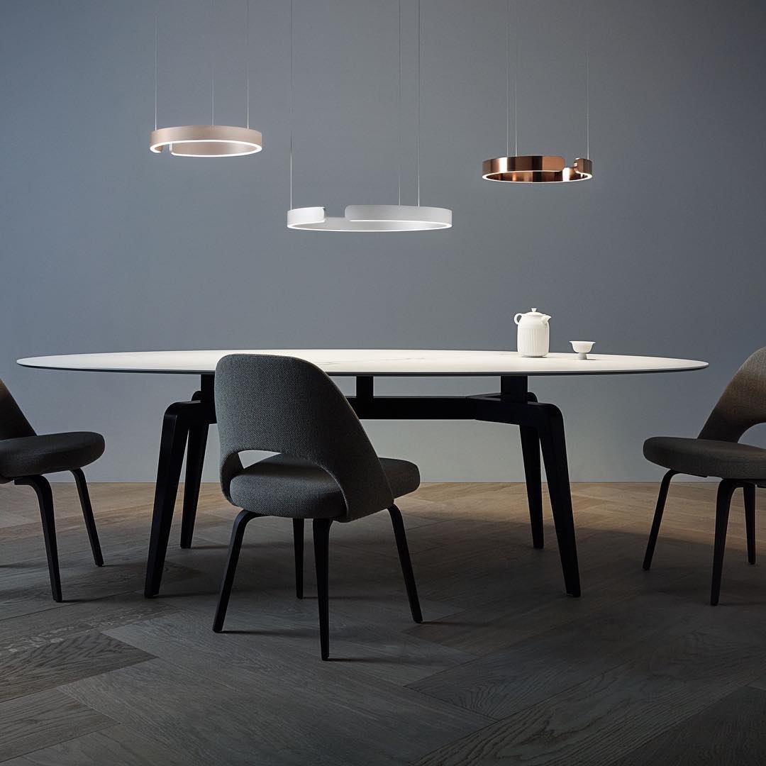 Sospensione a LED ad anello aperto