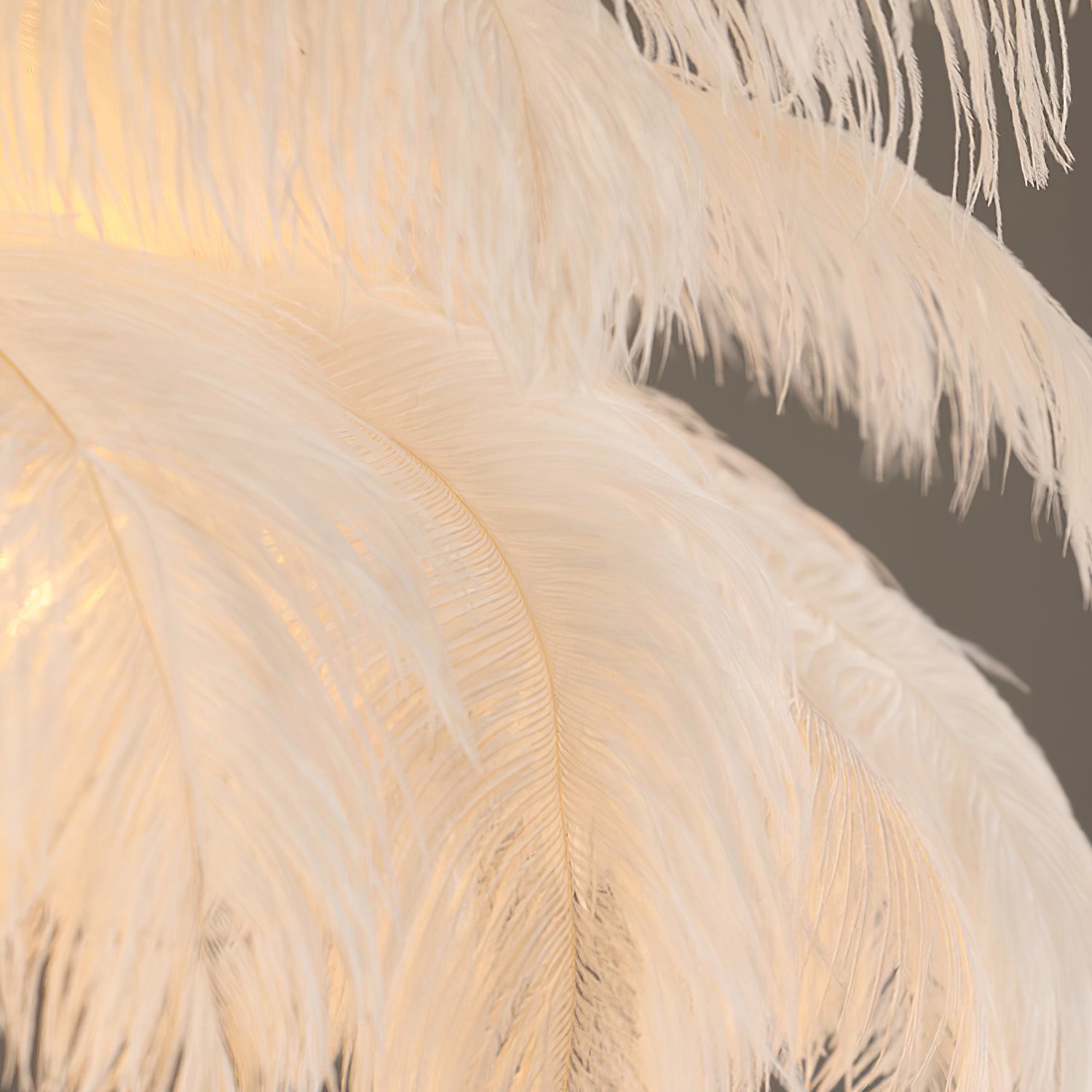 Ostrich Feather Chandelier