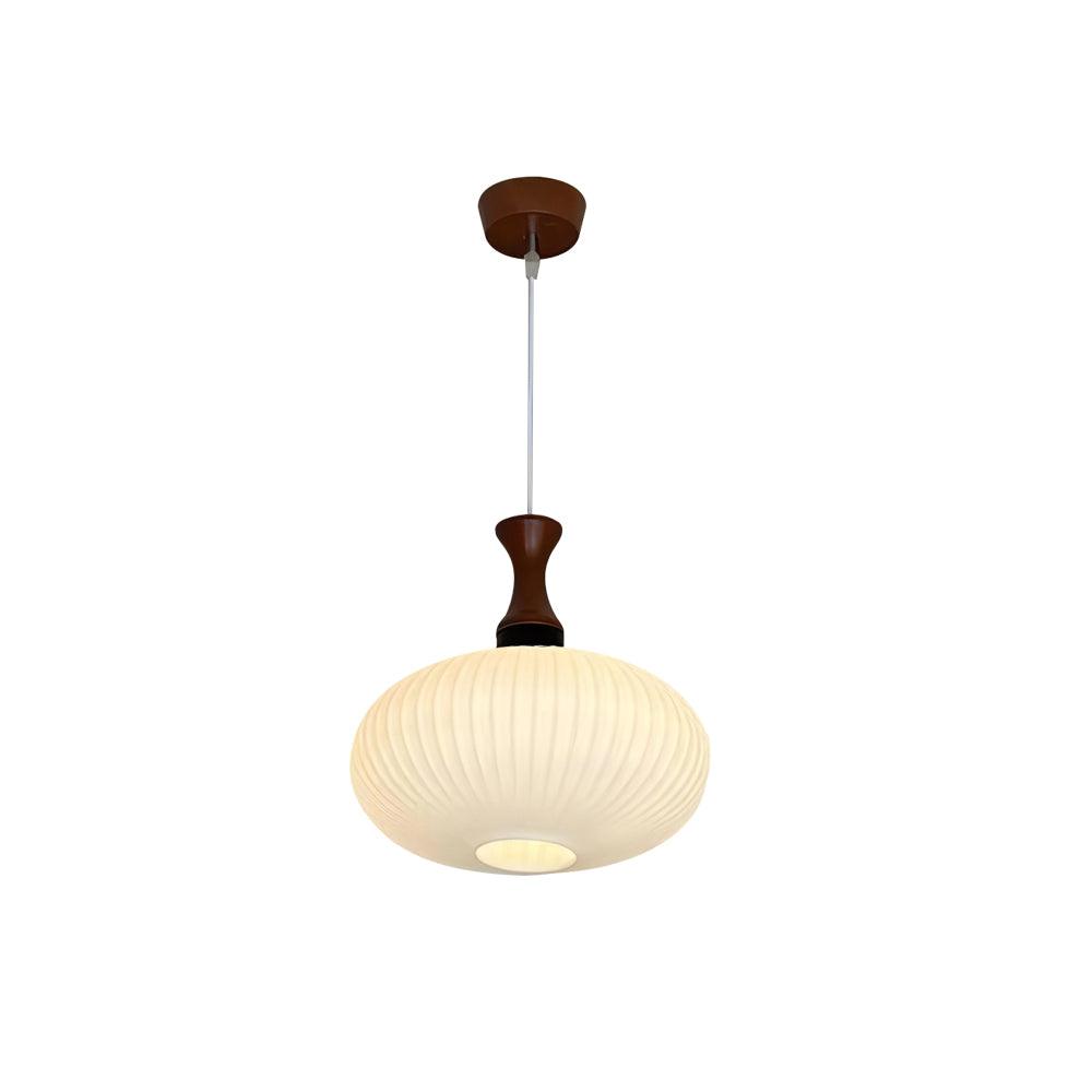 Pleated Glass Nelson Pendant Light – detail 9