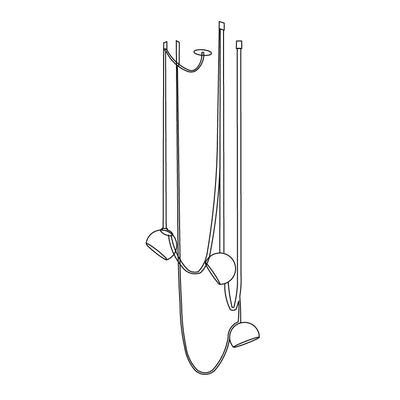 3 Heads Dia 80cm x H 120cm / ∅ 31.5″ x H 47.2″