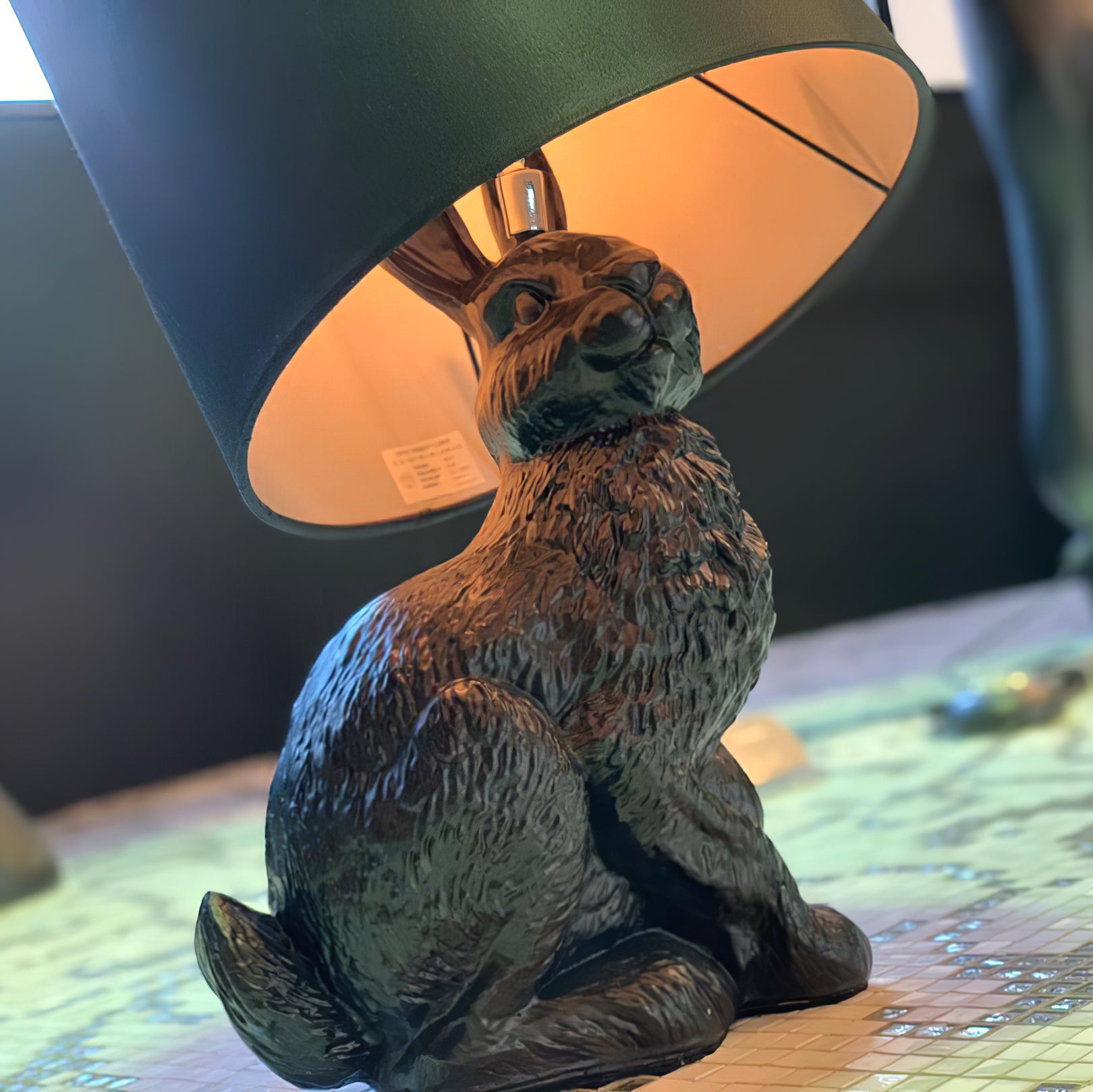 Kaninchen-Tischlampe