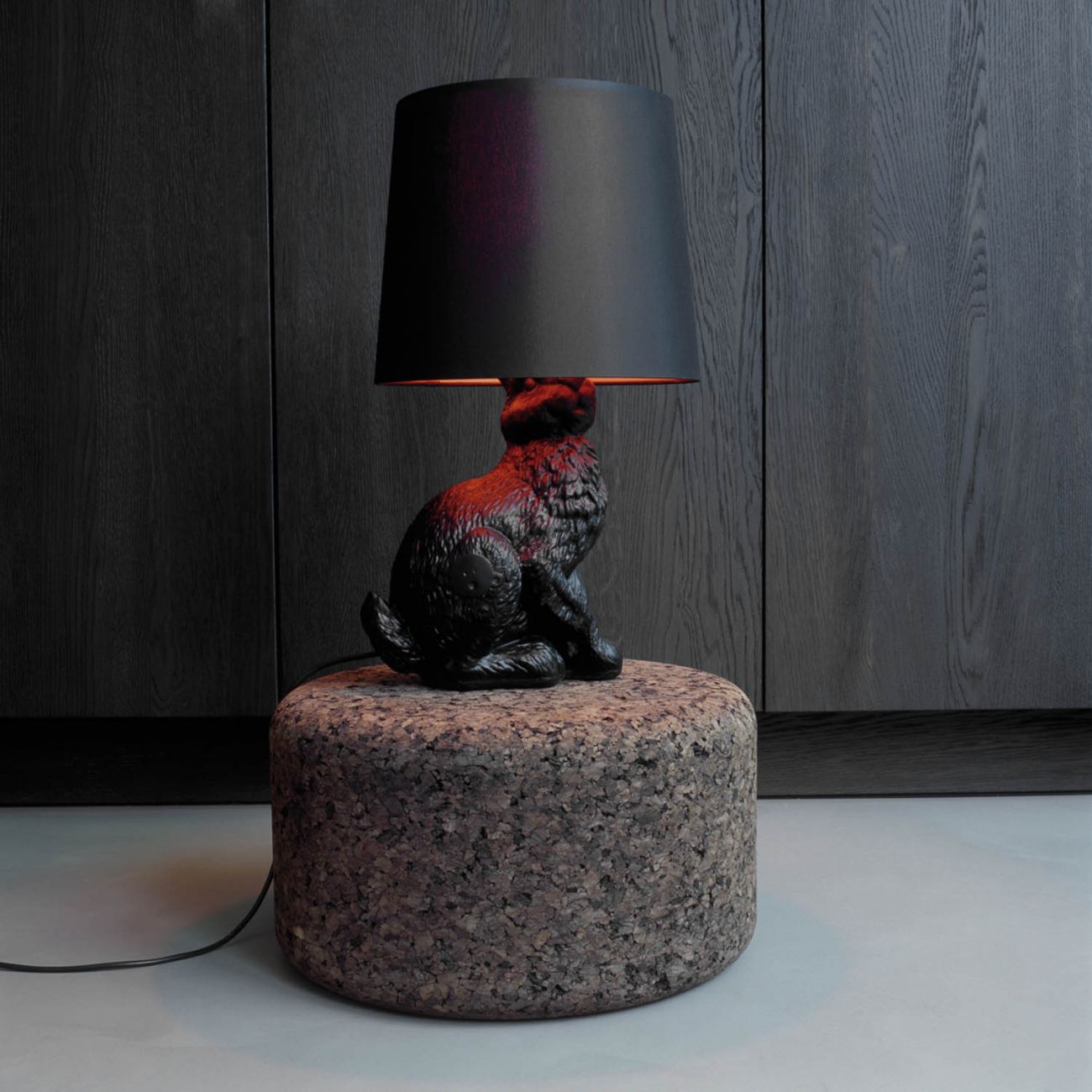 Lámpara de mesa de conejo