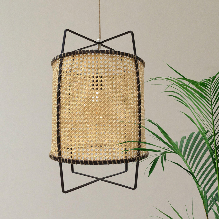 Rattan Cane Pendant Light – detail 2
