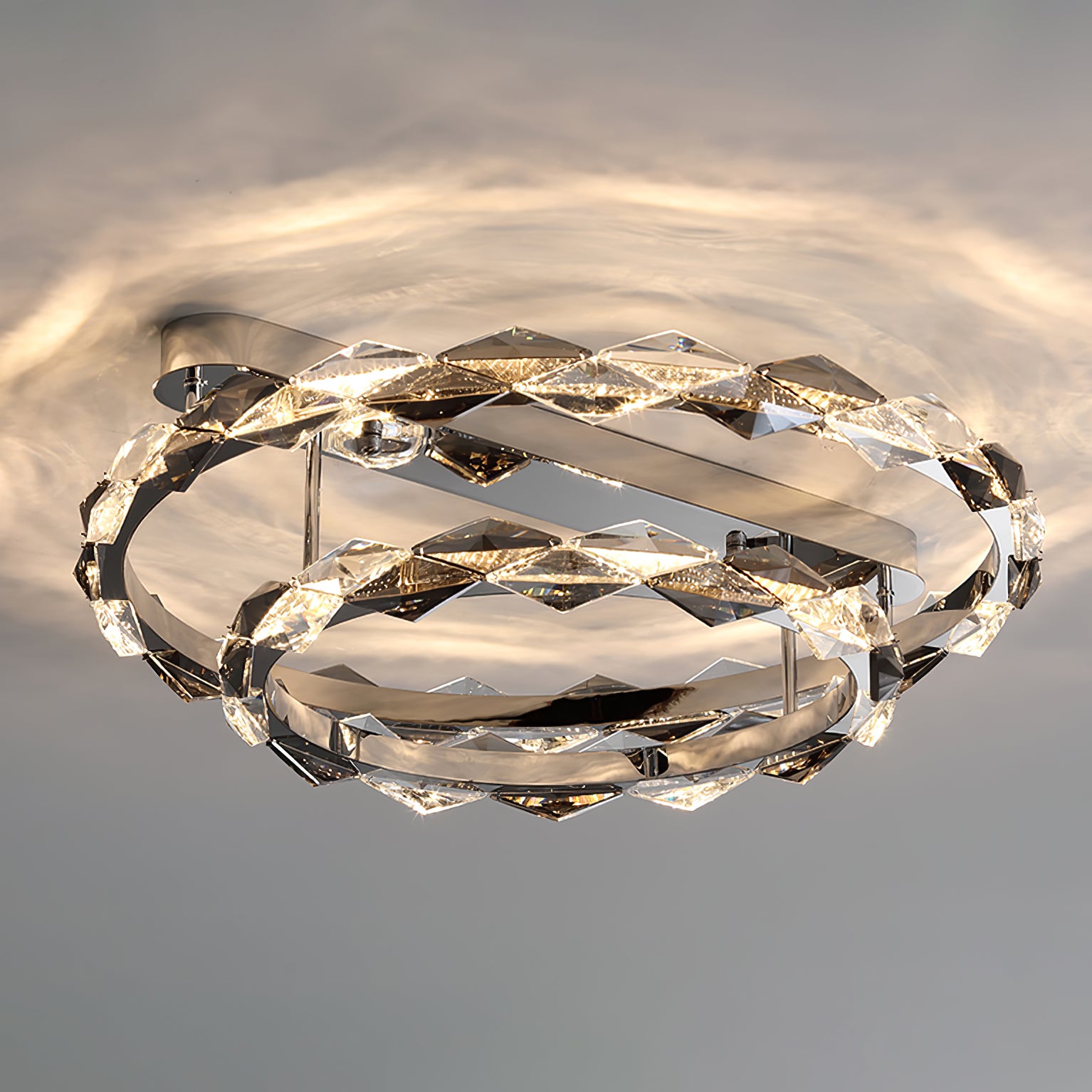 Rhombus Crystal Ceiling Lamp