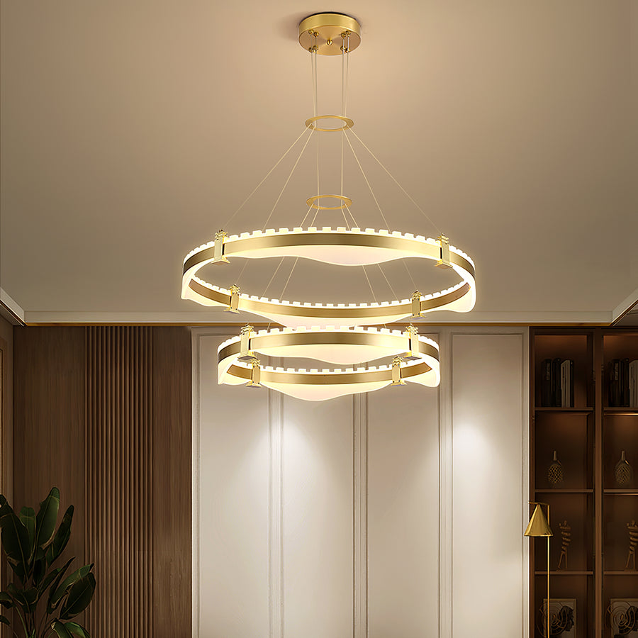 Ring Metallic Chandelier – detail 2
