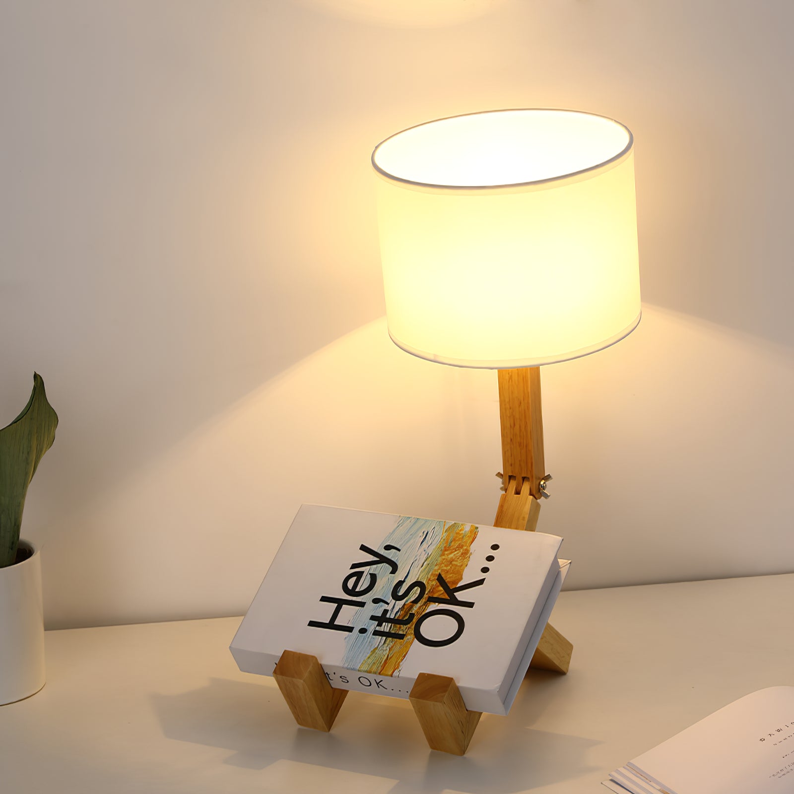 Lampe de table robot