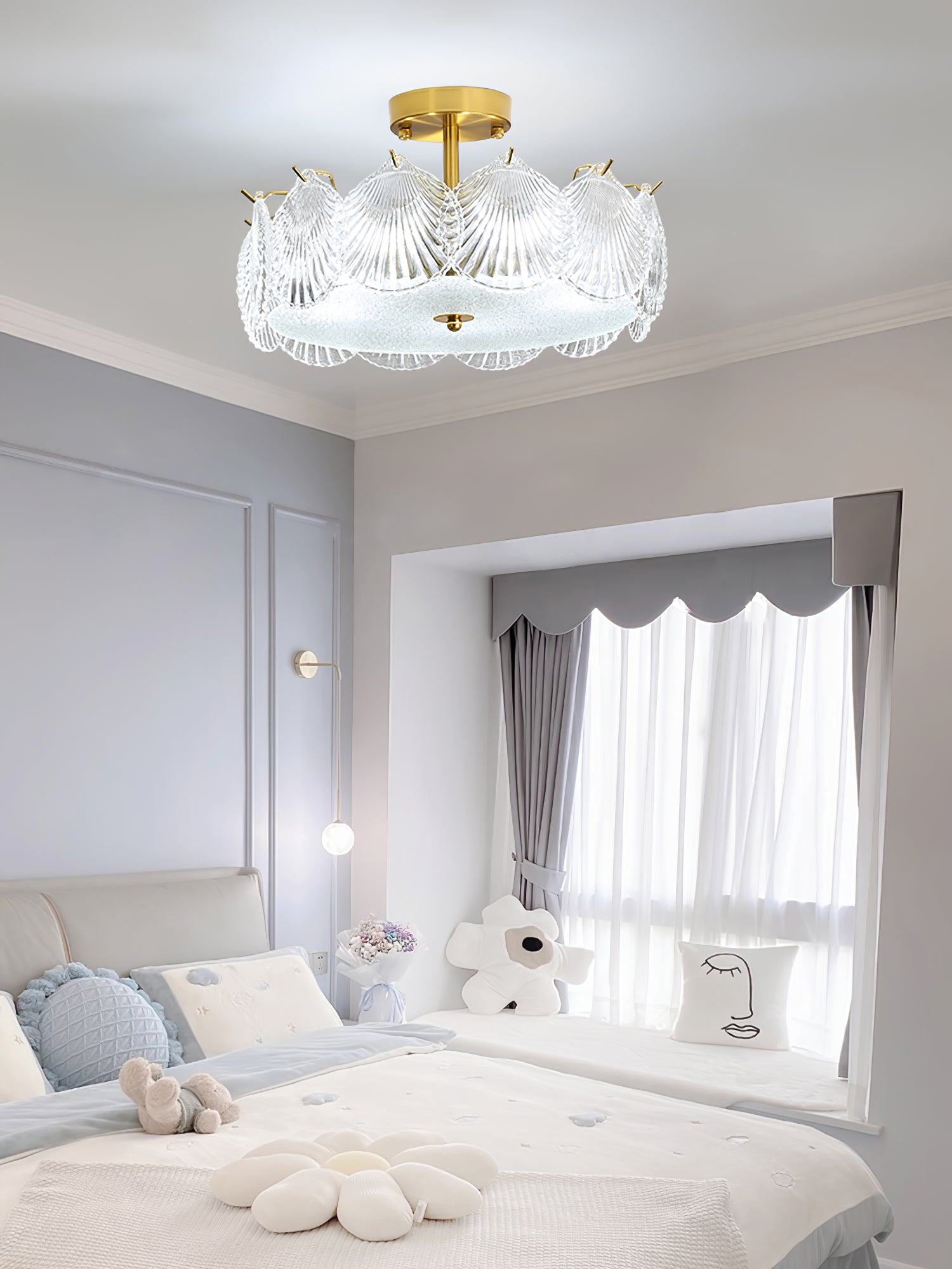 Shell Glass Chandeliers