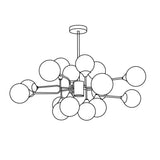 16heads Dia 100cm x H 50cm / ∅ 39.4″ x H 19.7″