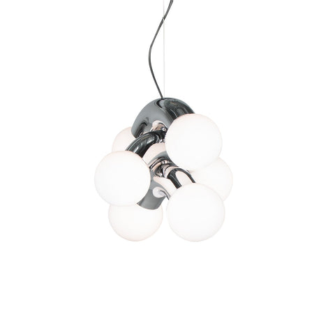 6 luci: Dia 30cm x H 26cm / ∅ 11.8″ x H 10.2″