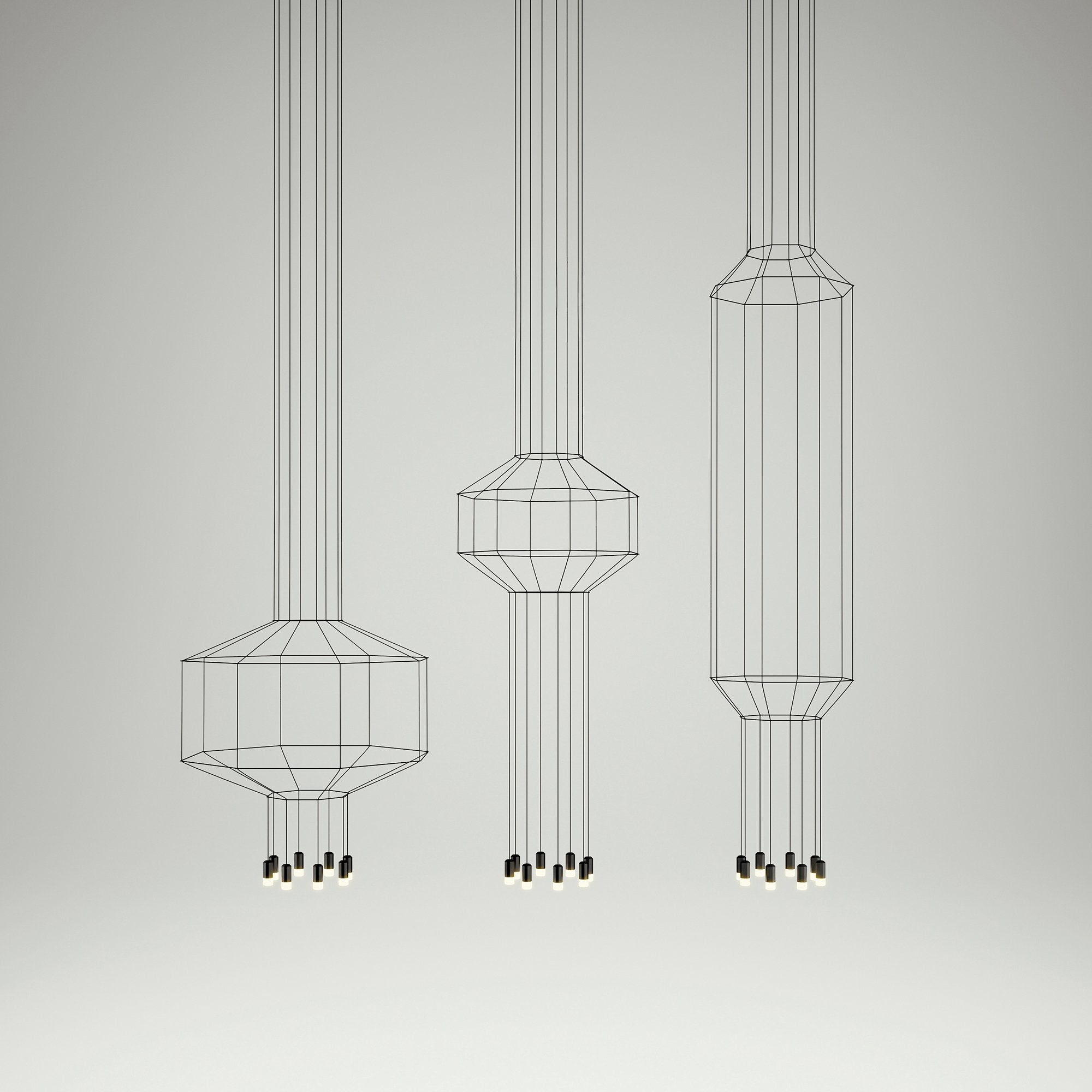 Lampe suspendue 3D Lignes