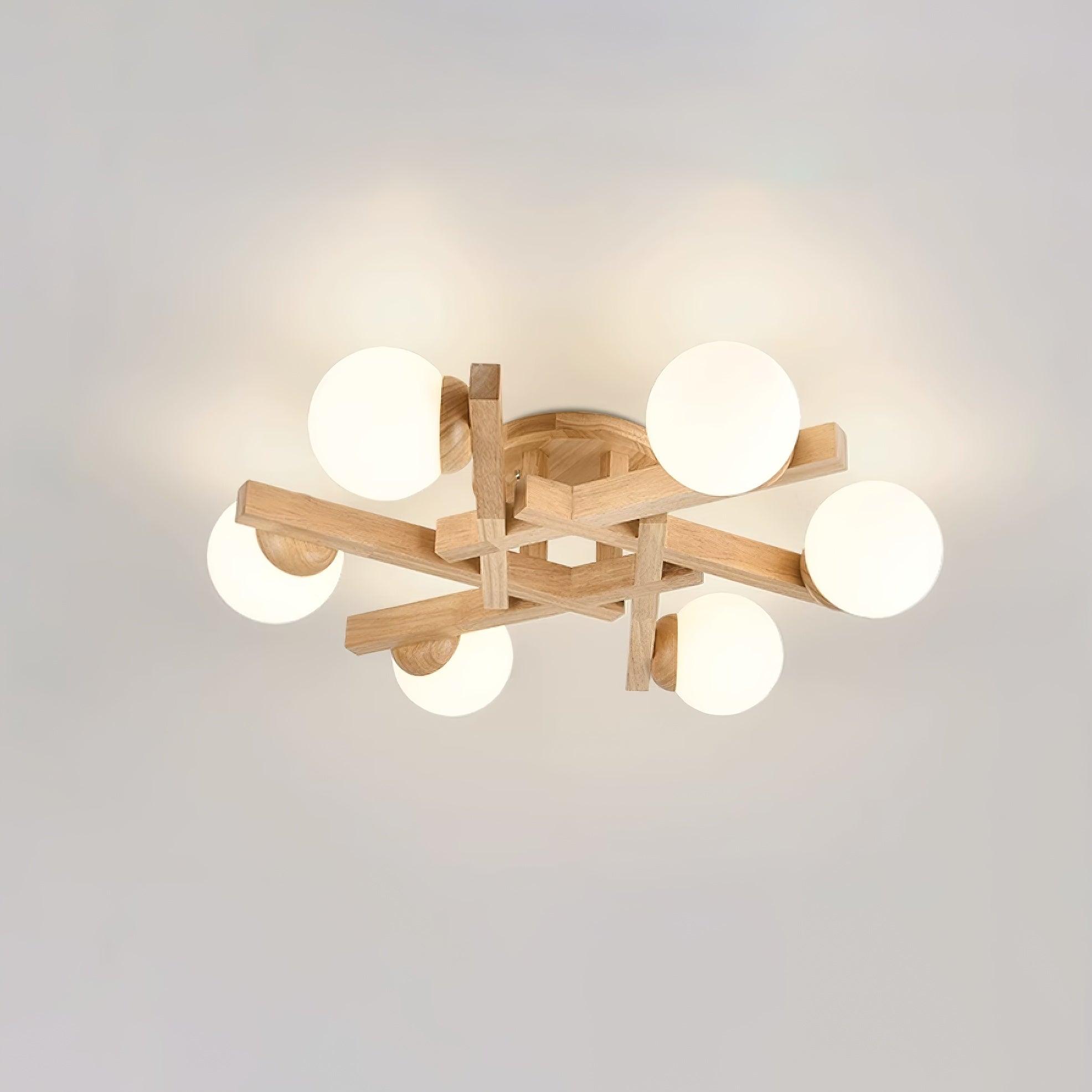 Wood Orin Ceiling Light - Decormote