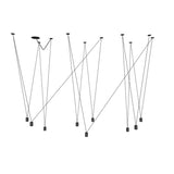 9 heads size: Dia 5cm x H 6cm / ∅ 2″ x H 2.4″