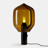 Black Marble + Amber Glass