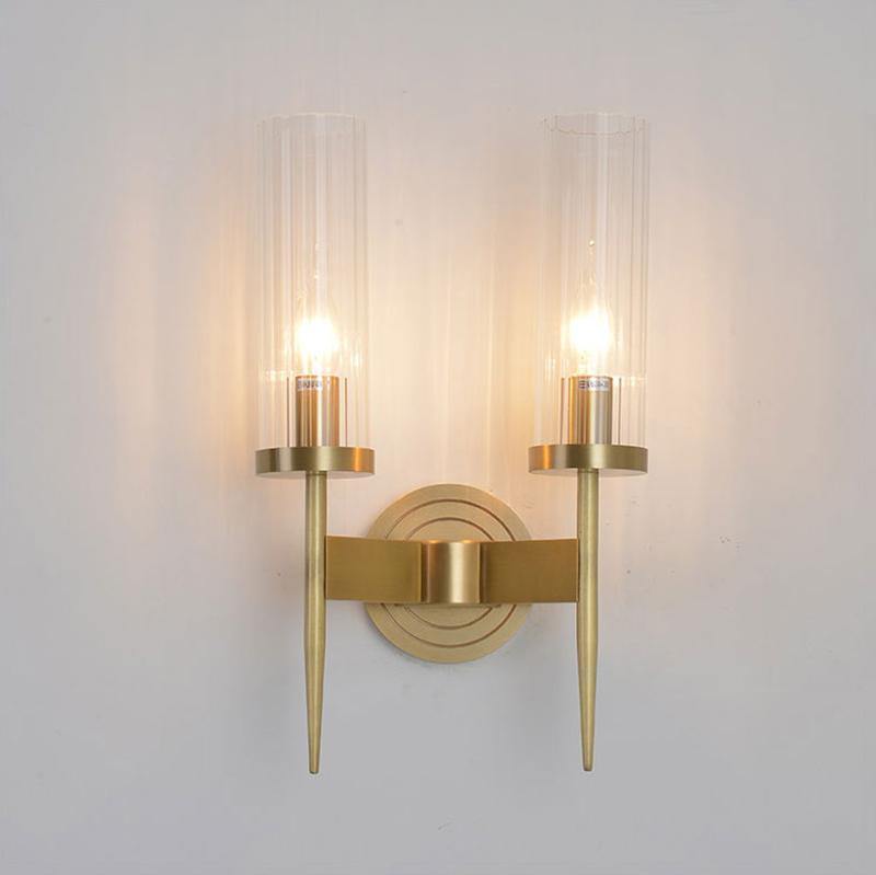 Clear Glass Shade Wall Sconces 