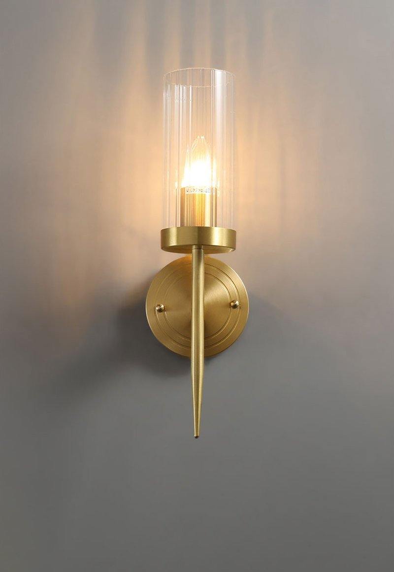 Clear Glass Shade Wall Sconces 